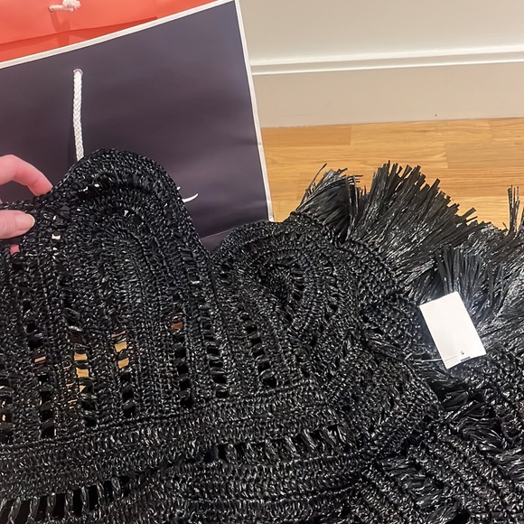 Oscar de la Renta Strapless Crochet Macrame Cocktail Dress - NWTags-size 6/8 - Picture 12 of 15